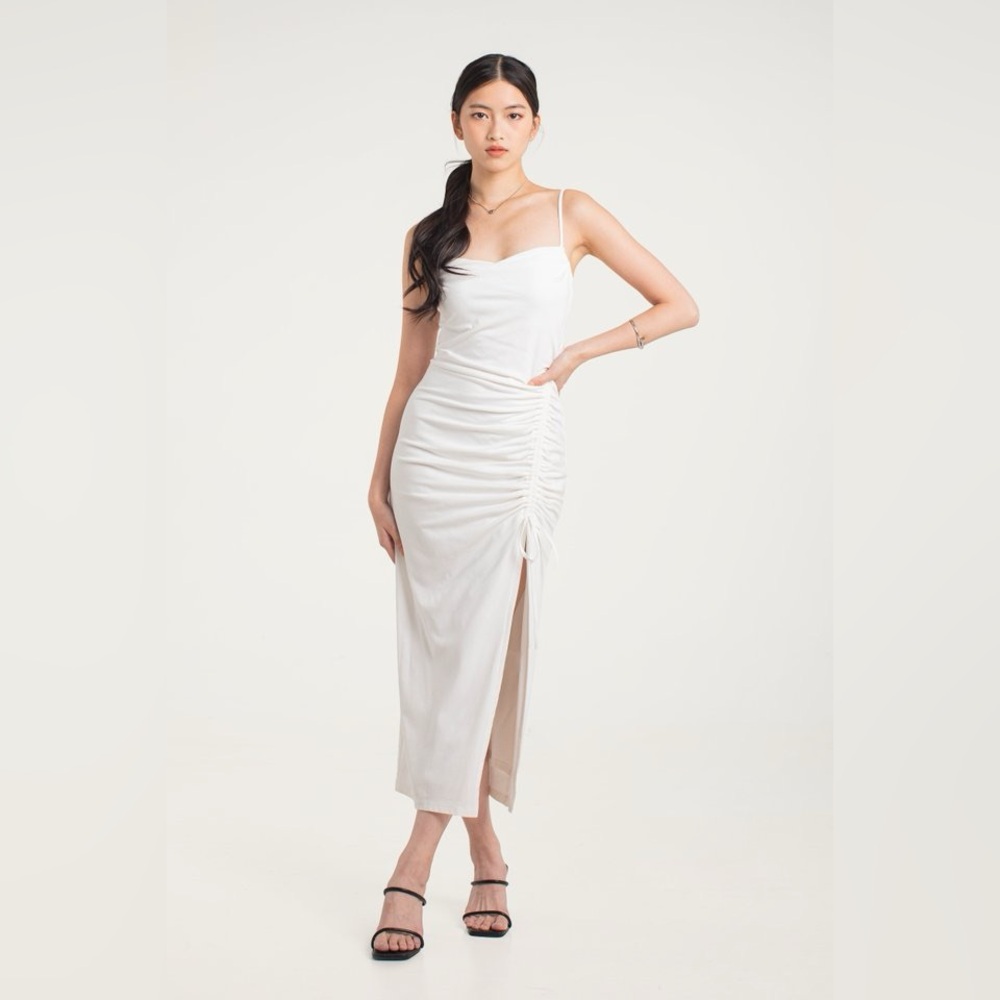 Zara Cowl-Neck Midi Dress • XS